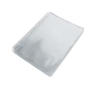 Uonlytech 25pcs Clear PVC Ring Binder Sleeves Transparent Card Sleeves for Binders and Sticker Storage Pockets Multipurpose Document Organizer for Travel Work School Use
