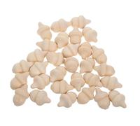 Uonlytech 25pcs DIY Wooden Acorns for Crafts Unfinished Natural Wood Acorn Models Rustic Handcraft Decoration Ornaments and Interactive Hamster