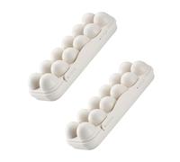 Uonlytech 2pcs 12 Practical Egg Clay Pots for Plants Deviled Egg Containers with Lid Refridgerator/freezer Organization Fridge Egg Holder Egg Tray with Lid Avocado Keeper Household Egg Rack
