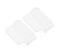 Uonlytech 2pcs Acrylic Makeup Palettes with Ergonomic Design and Lightweight Handheld Nail Art Palettes for Easy Makeup Mixing Use