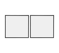 Uonlytech 2pcs Black Vinyl Record Frames 12-Inch Album Cover Display Wall Mounted Organizer 31.7x31.7cm for Music Room, Studio and Living Room Vinyl Storage