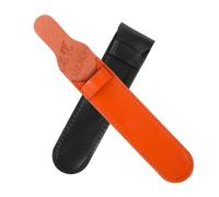 Uonlytech 2PCS Business Pen Pouch Set Imitation Leather Stylish Protective Sleeve for Fountain and Ballpoint Pens Portable Office Storage Case for Professionals