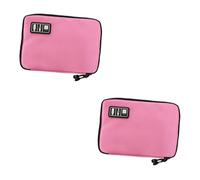 Uonlytech 2pcs Cable Organizer Bag for Electronics Accessories Portable Digital Gadget Case for Chargers USB Cables and Travel Essentials