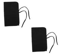 Uonlytech 2pcs Capacity Canvas Brush Roll Up Holder Storage Case for Calligraphy and Painting Supplies Convenient Portable Pencil Roll Bag for Artists and Students