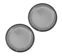 Uonlytech 2pcs Car Speaker Grill Replacement Iron Mesh Covers for Subwoofer Protection Audio Speaker Guards for Outdoor Covers and Car Audio Modification