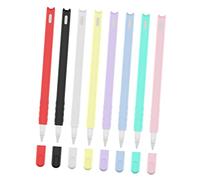 Uonlytech 2Pcs Cat Head Silicone Case for Pencil Gen Compatible Protective Accessories Black White No Harmful Substances Fit Stable Color