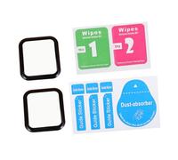 Uonlytech 2Pcs Full Coverage Tempered Glass Screen Protector for Watch Shell Scratch Resistant Easy Installation Stylish Design