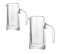 Uonlytech 2pcs Glass Liquor Dispenser Cups Set 100ml 150ml Household Wine Divider Glass Measuring Jugs for Bar Restaurant Use