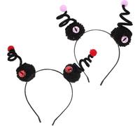 Uonlytech 2pcs Halloween Headband Monster Eyeball Set for Party Scary Cosplay Costume Eye Ball Headband Halloween Accessories