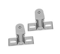 Uonlytech 2pcs Heavy Duty Shower Door Pivot Hinges Thickened Stainless Steel Upper and Lower Hidden Hinges for Glass Shower Doors Secure Bidirectional Opening Hardware for Bookcase