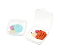 Uonlytech 2Pcs Hedgehog Diamond Picture Locator Tools for Cross Stitch Cute Embroidery Fixators for DIY Drilling Lightweight and Portable Craft Supplies Blue