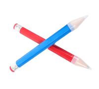 Uonlytech 2Pcs Jumbo Pencils Bright Color Fat Wooden Drawing Pencils for Preschoolers Fun Portable Art Supplies for Creative Play and Learning Activities