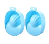 Uonlytech 2pcs Manicure Bowls Nail Soak Trays for False Nails Removal and Treatment Plastic Hand Soaking Bowls Suitable for Art Use