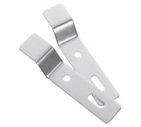 Uonlytech 2pcs Metal Urinal Hanging Bracket Set Expansion Screws Bathroom Urinal Accessory for Wall-Mounted Installation