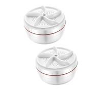Uonlytech 2pcs Mini Washing Machine Portable Low Noise Washing Turbo Usb Charging for Underwear Small Washer Machine Compact Laundry for Apartments for Small Loads and Delicate Fabrics
