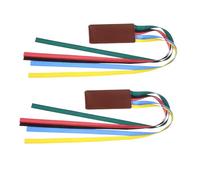 Uonlytech 2Pcs Multi-Function Ribbon Bookmarks for Women, Portable Bible Page Markers with 5 Reading Tabs, Convenient Bookmarks for Daily Reading and Study