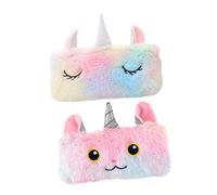 Uonlytech 2pcs Pencil Case Cute Plush Design for Stationery Organization Use As Quirky Pencil Case for School Home