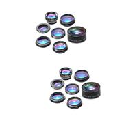 Uonlytech 2pcs Professional Mobile Phone Camera Lenses Kit Wide Angle Macro Teleconverter Polarized Fish-eye Starlight Scope Kaleidoscope