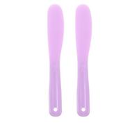 Uonlytech 2pcs Purple Silicone Stirring Sticks for Resin Mixing, Reusable Blade-Shaped Silicone Stirring Rods for Jewelry Making Supplies and Resin Kits