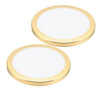 Uonlytech 2pcs Round Lamp Shade Diffuser Cover for Table Lamps, Acrylic Material with Good Light Transmission, Easy to Install, Suitable for Dining Room and Floor Light Fixtures