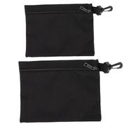 Uonlytech 2pcs Small Canvas Tool Bags Zipper and Hook Portable Tool Storage Pouch for Organizing Parts and Accessories Large Capacity Organizer