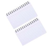 Uonlytech 2Pcs Small Pocket Notepad Spiral Memo Pads with Coil Binding Portable Planner Notepad for Study and Exams Lightweight Frame Pages for Office and Outdoor Use