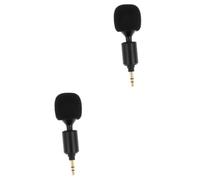 Uonlytech 2pcs Straight Head Mic for Phone Laptop Tablet Microphone for Computer Use in Fitness Class Sensitive Portable Mic