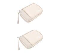Uonlytech 2pcs Travel Cable Organizer Bag for Electronics Accessories Compact Multi-Purpose Storage Pouch for Charger Earphones and Cords for Travel and Home Use