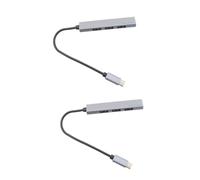 Uonlytech 2pcs Usb Hub Ports Expansion Adapter for Laptop Computer Data Transfer Function Multifunction Hub for Usb c