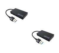 Uonlytech 2pcs Usb Hub Usb Port for Desktop Portable Desk Hub Backflow Prevention Speed