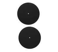 Uonlytech 2pcs Vinyl Record Mat Record Pad Protective Mat for Turntable Slip Home Disc