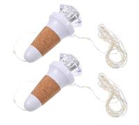 Uonlytech 2pcs Wine Bottle Lights Cork Bottle Lights Wine Cork String Lights Christmas Holiday Party Wedding Jar Lamp Decor