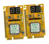 Uonlytech 2sets Motherboard Diagnostic Card User-friendly Pci Position Tester Tool for Laptop Motherboard Issues Accurate Testing for Technicians and Enthusiasts