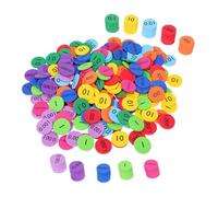 Uonlytech 3 Set Place Value Disks Math Manipulatives for Whole Numbers Cognitive Skills Development Safe and Quiet Classroom Learning Color Recognition Logical Thinking