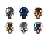 Uonlytech 30pcs 3d Skull Nail Art Nail Stickers Halloween Nail Charms for Women Girls Nail Art Decoration