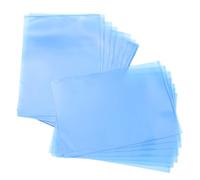 Uonlytech 30pcs Blue A4 L-Shaped Plastic Document Sleeves Folder, 31x22cm 0.018mm Thick, Office File Organizer for Important Paperwork and Receipt Storage