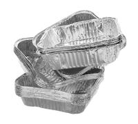 Uonlytech 30pcs Disposable Aluminum Foil Baking Pans Square Shape Lightweight Multi-Purpose Foil Trays for Baking and Storing Food in Air Fryers and Ovens