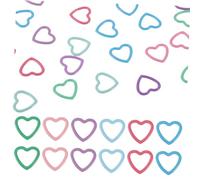 Uonlytech 30pcs Heart Shaped Pendants for Jewelry Making DIY Hollow Heart Charms for Necklaces Bracelets Keychains and More for Friends and Craft Lovers