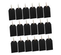 Uonlytech 32Pcs Wooden Hanging Labels Erasable Chalkboard Tags for Weddings DIY Crafts Decor Sturdy Design for Price Tags and