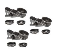 Uonlytech 3pcs 3 1 Mobile Camera Phone Cell Phones Mic Belts Small Travel Cable Organiser Three in One Fish-eye Smartphones Mobile Phones Phone Camera Intelligent