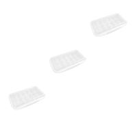 Uonlytech 3pcs Box Egg Storage Box Portable Fridge Egg Organizer Carrier Case Refrigerator Shatterproof Container