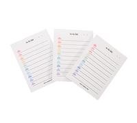 Uonlytech 3Pcs Colorful Cloud To Do List Memo Pads Compact Household Writing Pads for Students and Organizing Tasks College Essentials for Study Daily Planning