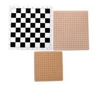Uonlytech 3Pcs Dual-Sided Folding Chess Board Set with Go Game Mats 9X9 13X13, 13X13 19X19 Go Boards and Large 51Cm International Chess Mat - Portable Traditional Game Supplies for Travel