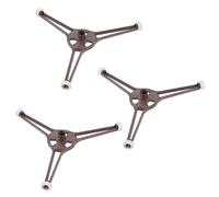 Uonlytech 3PCS Microwave Turntable Ring with 14mm High Triangle Wheels Microwave Oven Rack Support Holder for Glass Plate Tray