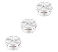Uonlytech 3pcs Mini Washing Machine Low Noise Portable Washer for Underwear Small Laundry Machine USB Charging