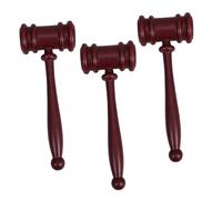 Uonlytech 3PCS Miniature Judge Gavel Halloween Judge Costume Accessories for Role Play Cosplay Fun Educational Tool for Adults for Theme Parties Stage Performances