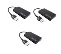 Uonlytech 3pcs Port Usb Hub for Multi Usb Adapter Over-curret Protection for Pc Laptop