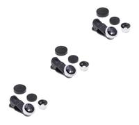 Uonlytech 3pcs Portable Cell Phone Camera Lens Super Wide Angle Macro Lens and Fisheye Clip Mobile Phone for X for Smartphone Camera Use for Macro Photography
