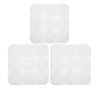 Uonlytech 3pcs Silicone Poker Token Mold Set for DIY Resin Crafts - Reusable Coin and Chip Molds for Epoxy Resin Gambling Chips, Digital Game Pieces, and Craft Decoration