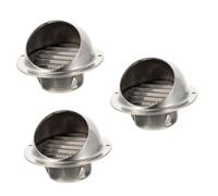 Uonlytech 3pcs Stainless Steel Air Extractor Vent Cover for Wall Vent Hood Easy to Carry